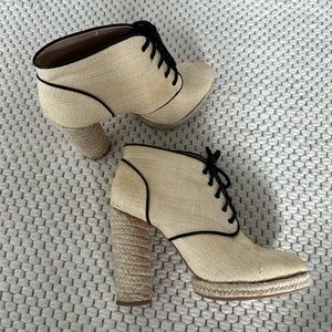 Loeffler Randall raffia booties 7